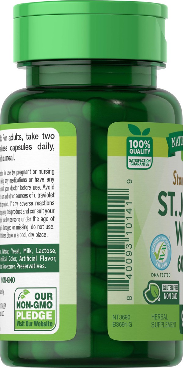 slide 5 of 5, Nature's Truth Standardized St Johns Wort 360 mg - 90 Count, 90 ct