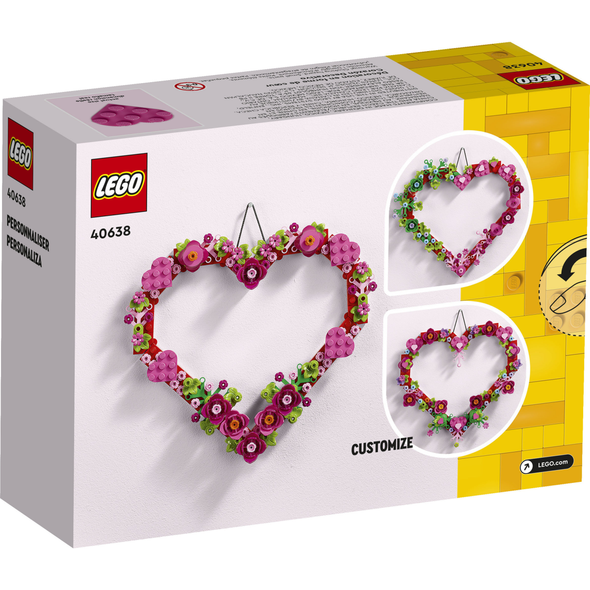 slide 13 of 13, LEGO Heart Ornament 40638 Building Toy Kit, 1 ct