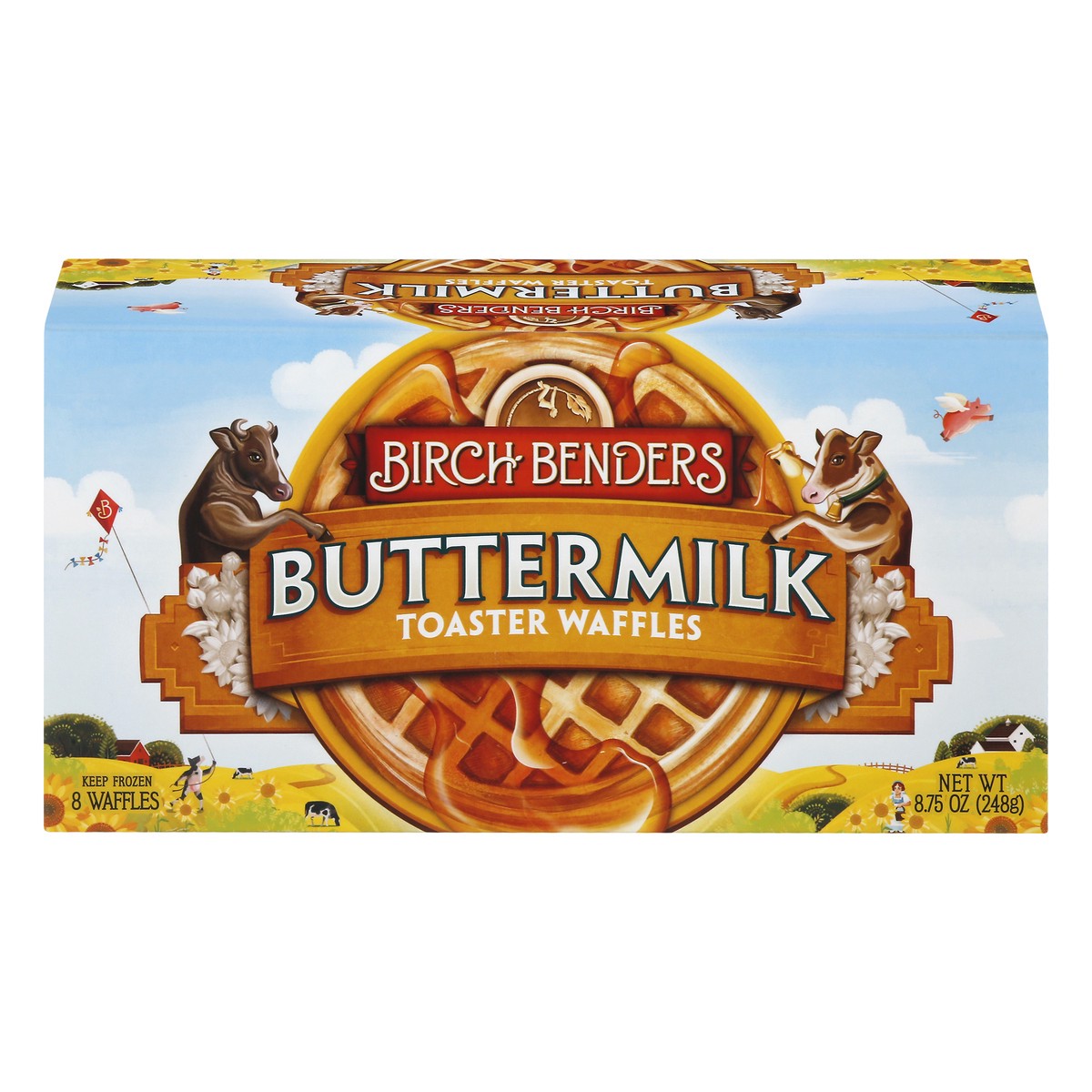 slide 1 of 10, Birch Benders Bbend Buttermilk Toaster Waffles, 8.75 oz