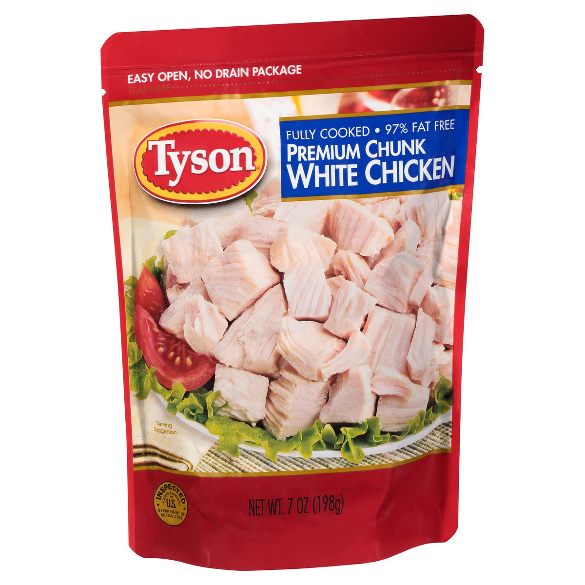 slide 3 of 9, Tyson Premium Chunk White Chicken Breast, 7 oz., 198.45 g