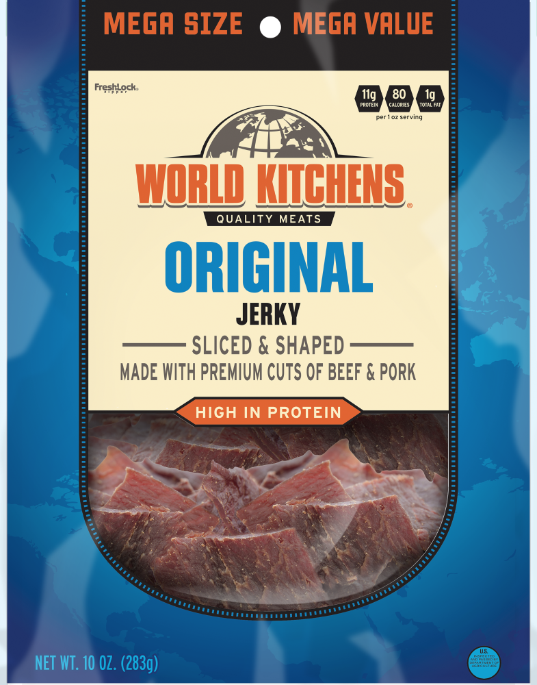 slide 1 of 3, World Kitchen Old Fashioned Beef Jerky, 