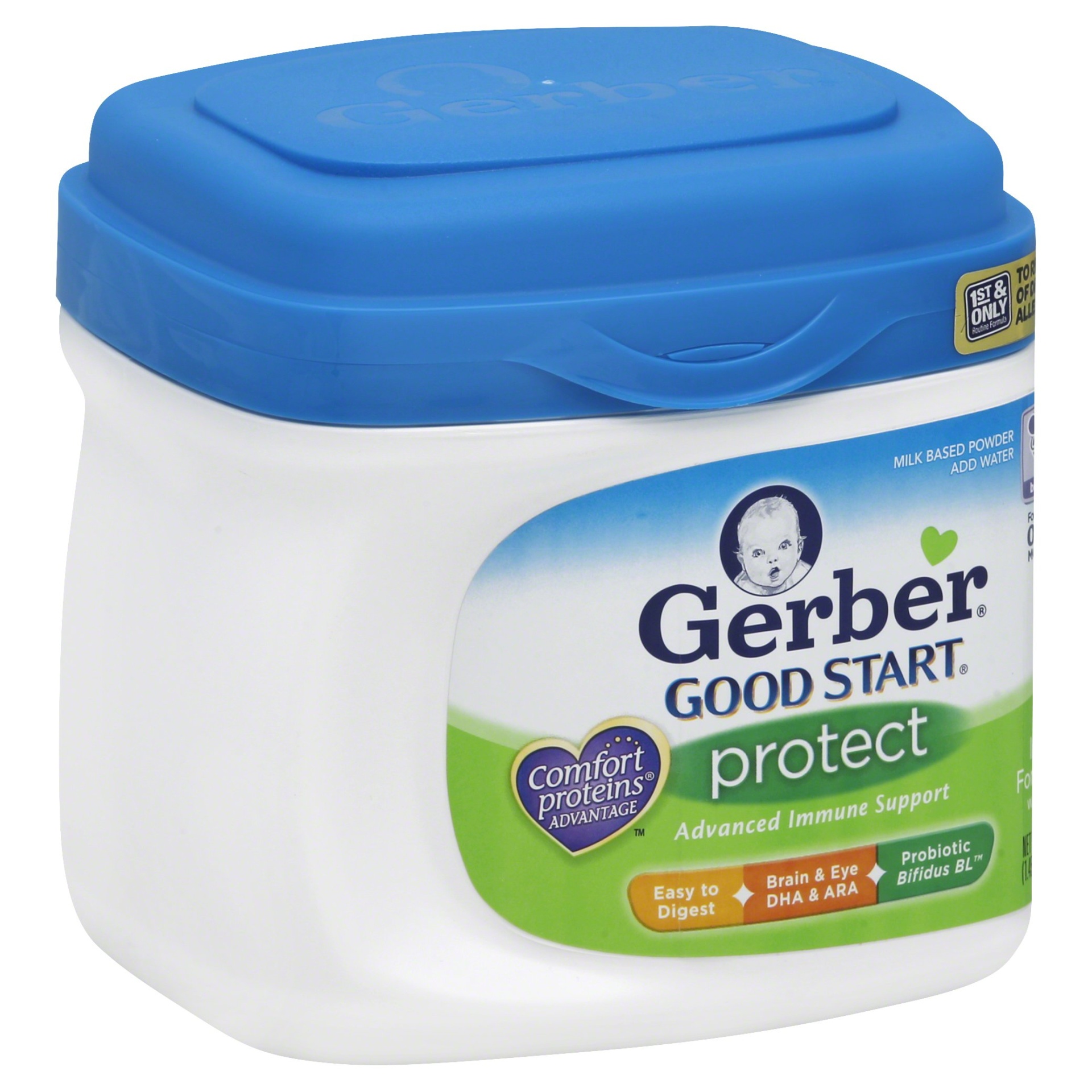 slide 1 of 3, Gerber Good Start Stage 1 Gentle Non-GMO Powder Infant Formula, 22.2 oz