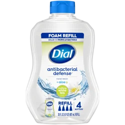 Dial Antibacterial Foaming Hand Wash Refill, Soothing White Tea, 30 Ounce