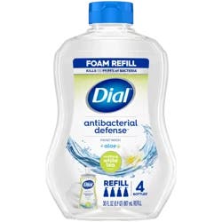 Dial Antibacterial Foaming Hand Wash Refill, Soothing White Tea, 30 Ounce