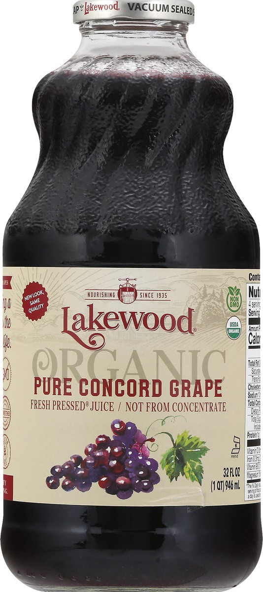 slide 4 of 11, Lakewood Grape Concord Juice Org, 32 oz