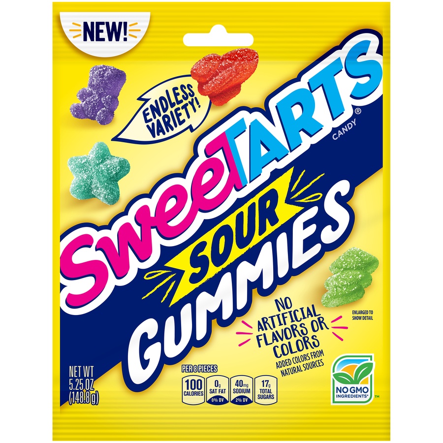 slide 1 of 6, SweeTARTS Sour Gummies, 5.25 oz