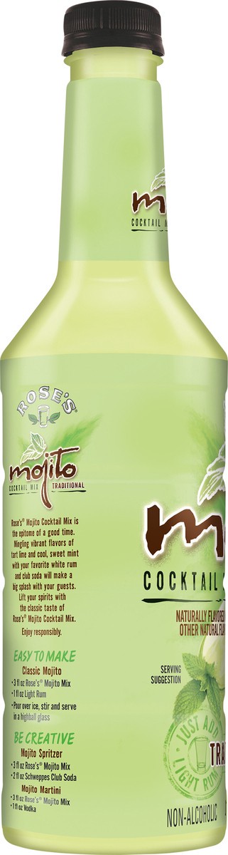 slide 6 of 9, Rose's Mojito Traditional Cocktail Mix - 1 liter, 1 liter