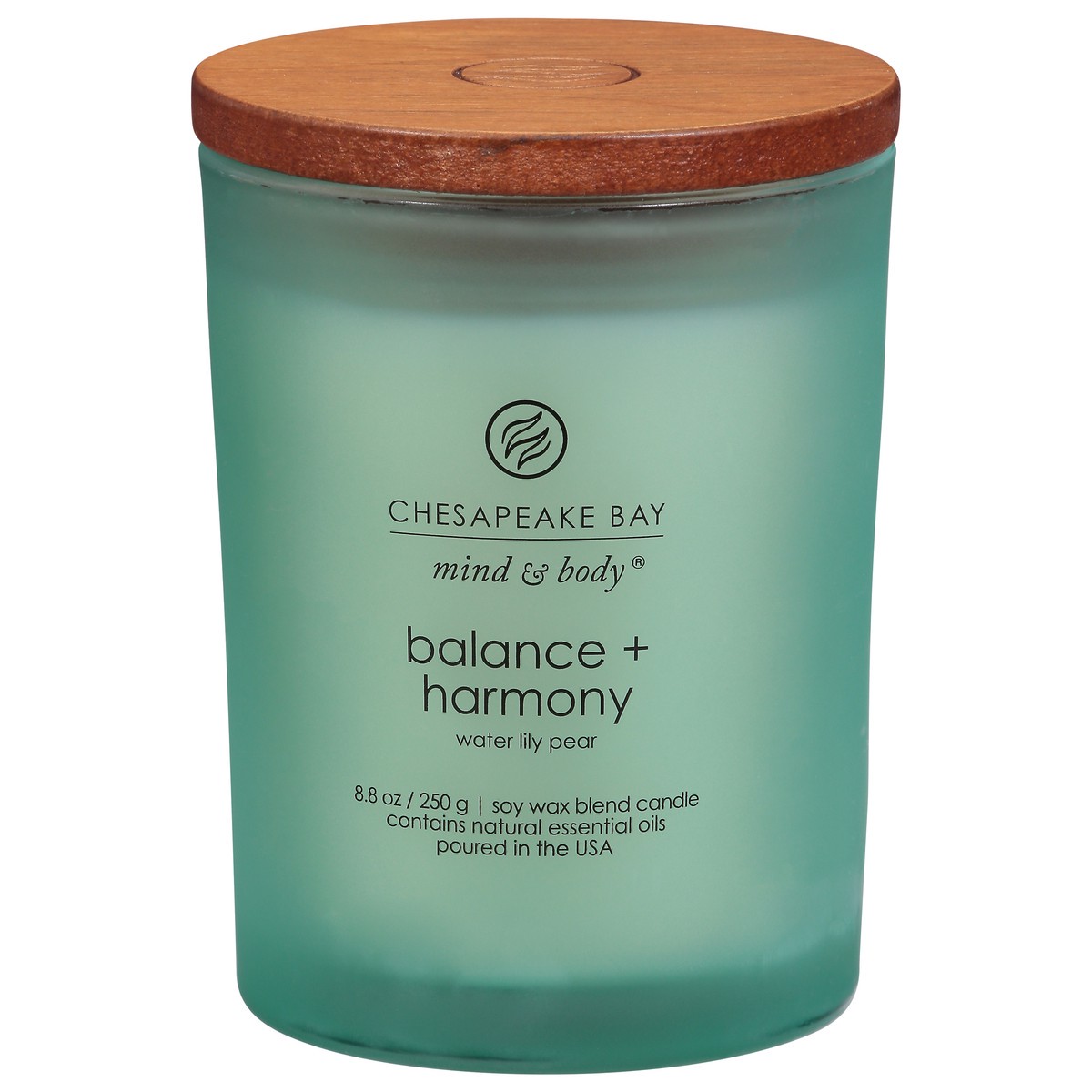 slide 1 of 11, Chesapeake Bay Candle Mind & Body Balance + Harmony Water Lily Pear Candle 1 ea, 1 ct
