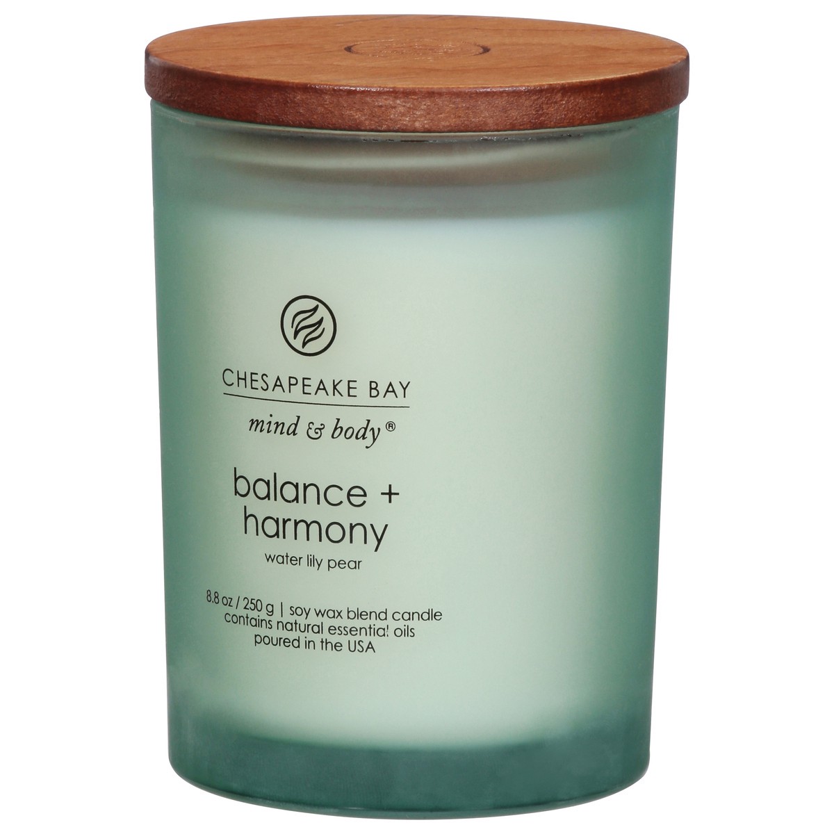 slide 9 of 11, Chesapeake Bay Candle Mind & Body Balance + Harmony Water Lily Pear Candle 1 ea, 1 ct