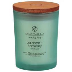 Chesapeake Bay Candle Mind & Body Balance + Harmony Water Lily Pear Candle 1 ea