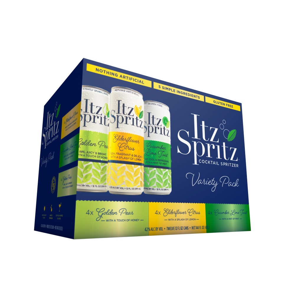 slide 1 of 1, Itz Spritz Variety Pack Cocktail Spritzer, 12 ct; 12 fl oz