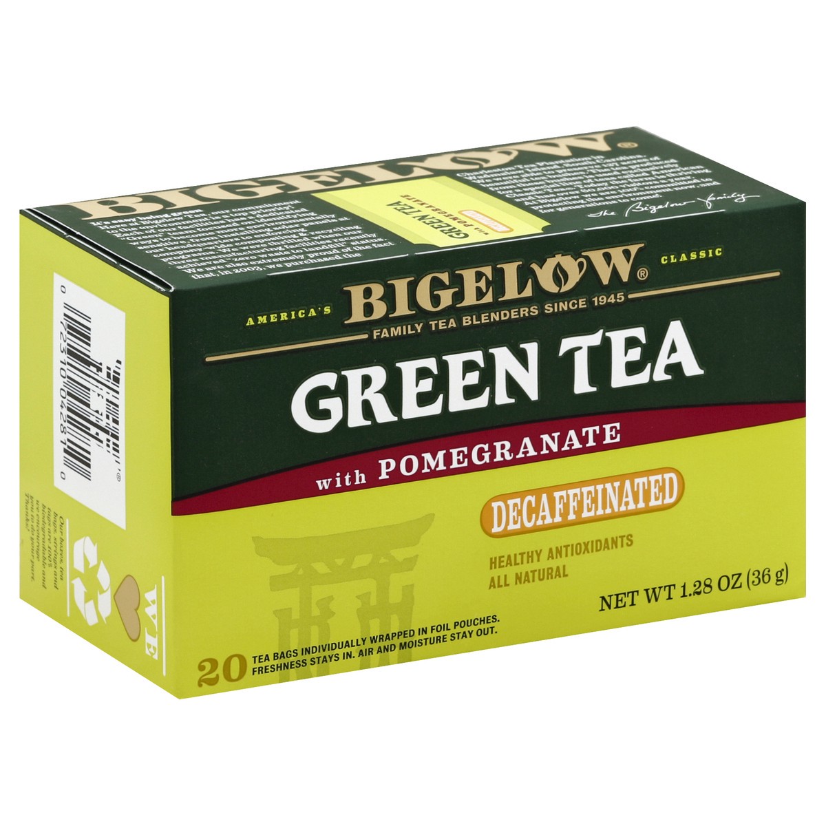 slide 3 of 4, Bigelow Green Tea 20 ea, 20 ct