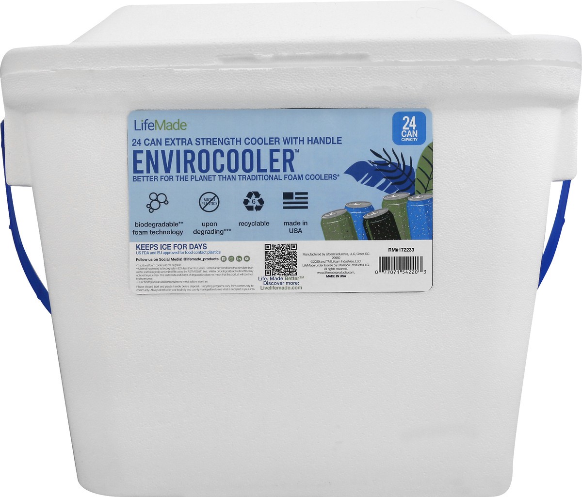 slide 8 of 9, LifeMade Envirocooler Es W/ Handle, 1 ct