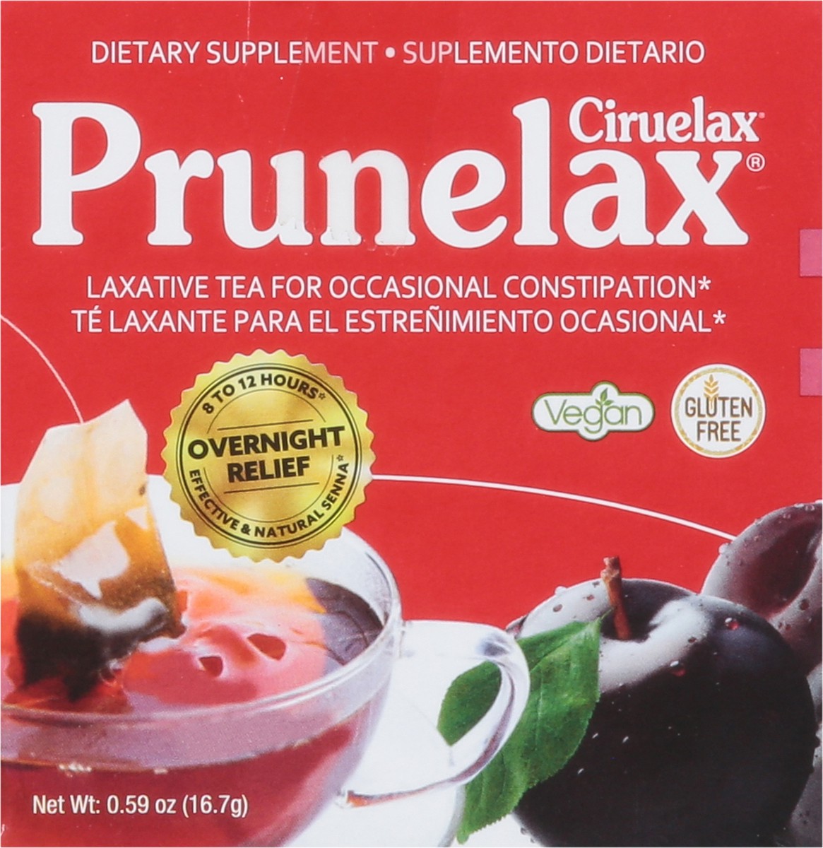 slide 3 of 14, Prunelax Laxative Tea 0.59 oz, 10 ct