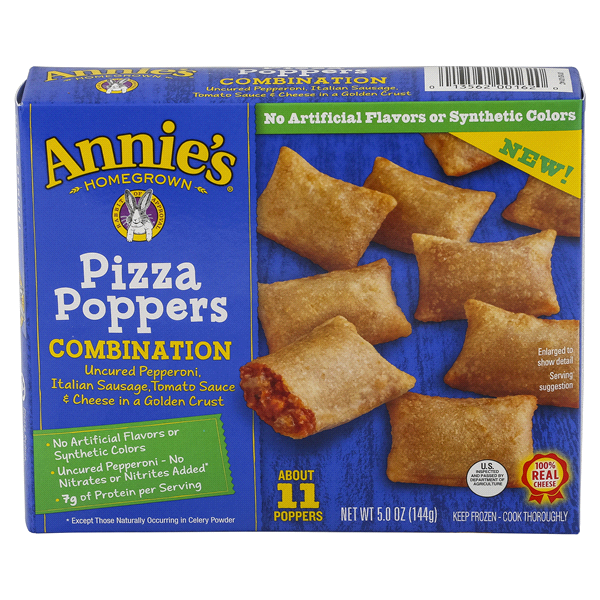 slide 1 of 1, Annie's Pizza Poppers Combination, 11 ct; 5 oz