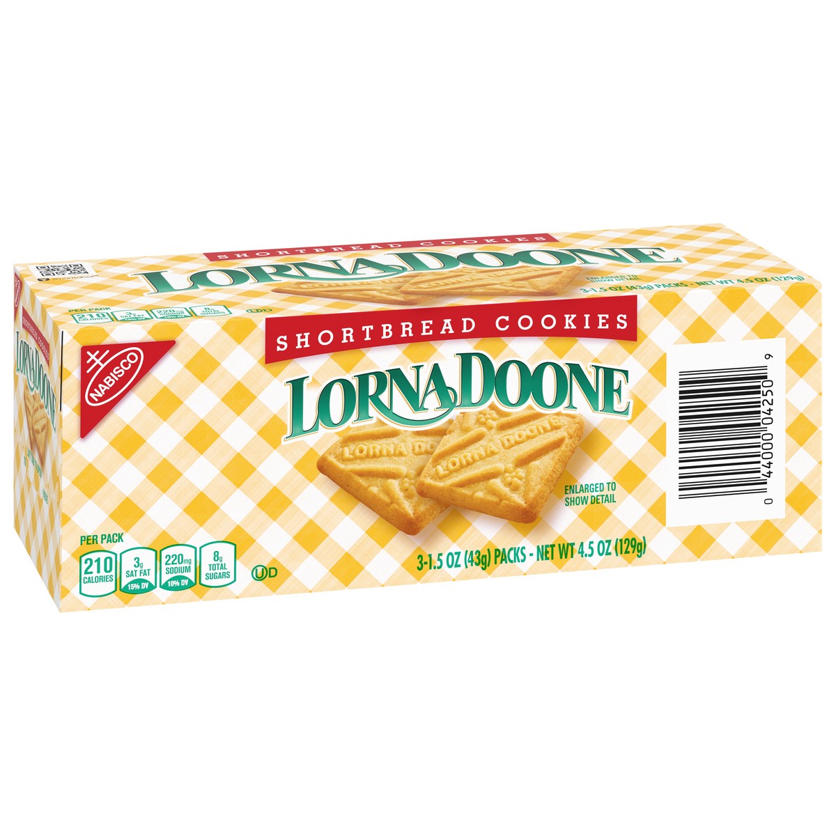 slide 2 of 9, Lorna Doone Shortbread Cookies, 3 - 1.5 oz Snack Packs, 4.5 oz