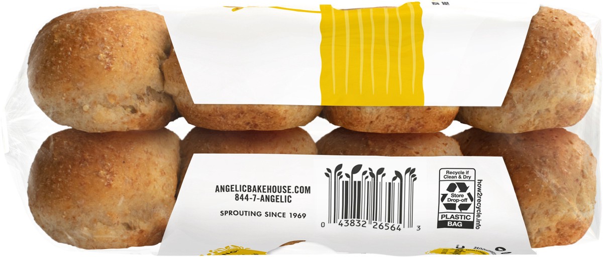 slide 4 of 6, Angelic Bakehouse 7-Grain Hotdog Sprouted Buns, 16 oz