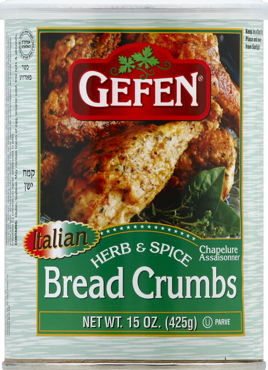 slide 1 of 2, Gefen Bread Crumbs 15 oz, 15 oz