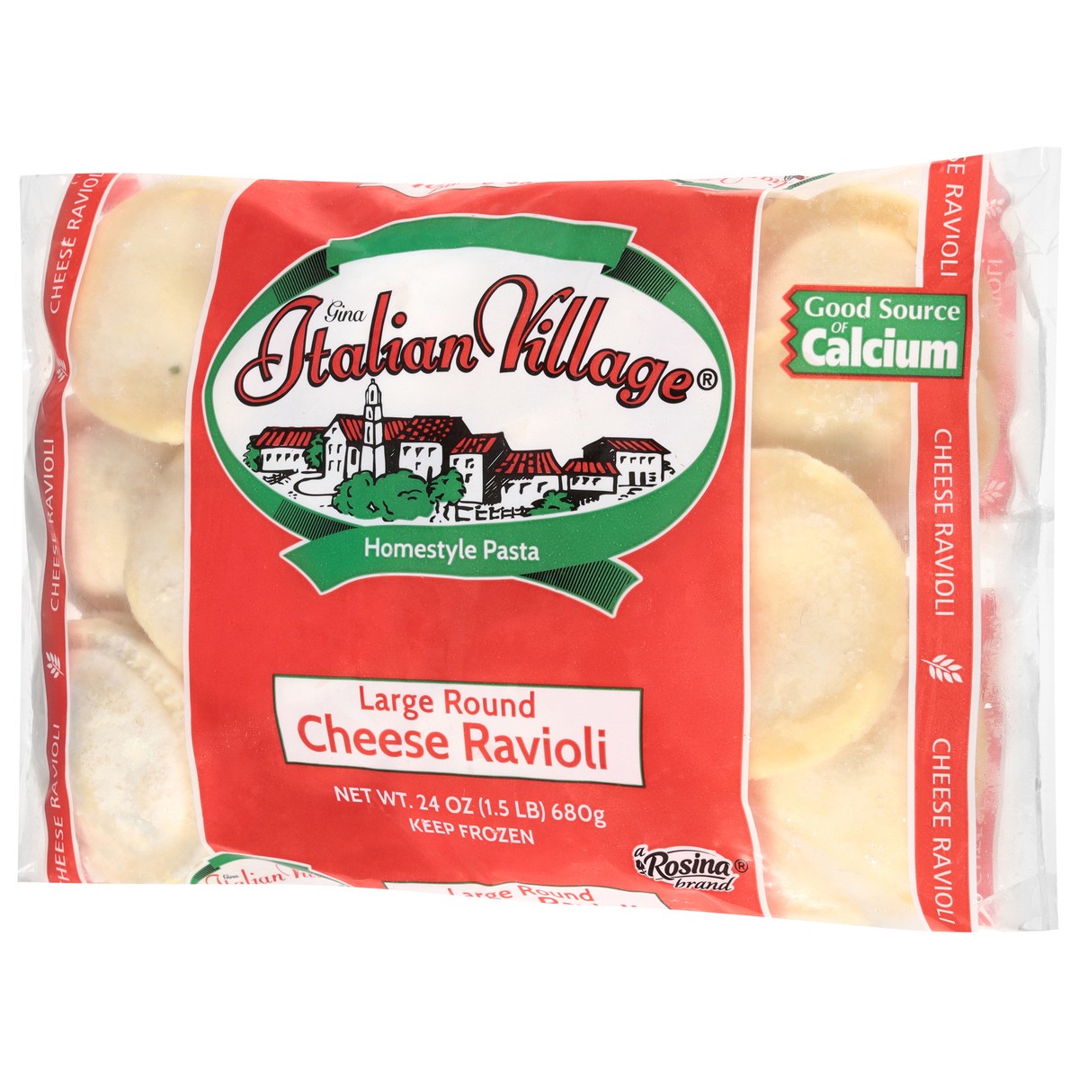 slide 5 of 13, Italian Village Large Round Cheese Raviloi, 24 oz