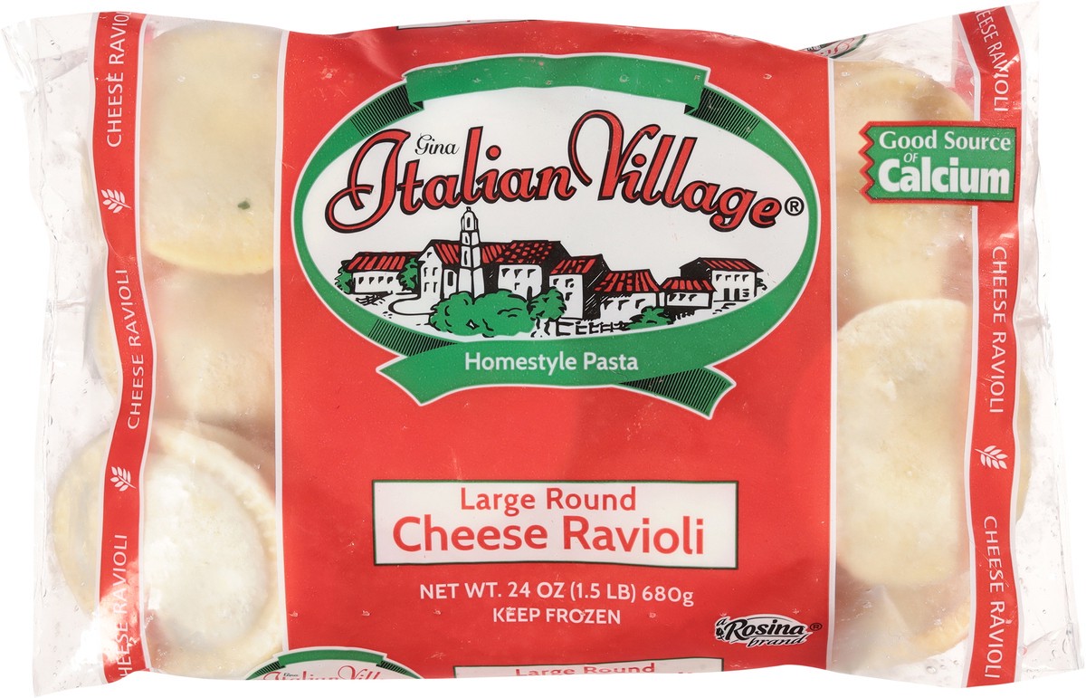 slide 8 of 13, Italian Village Large Round Cheese Raviloi, 24 oz