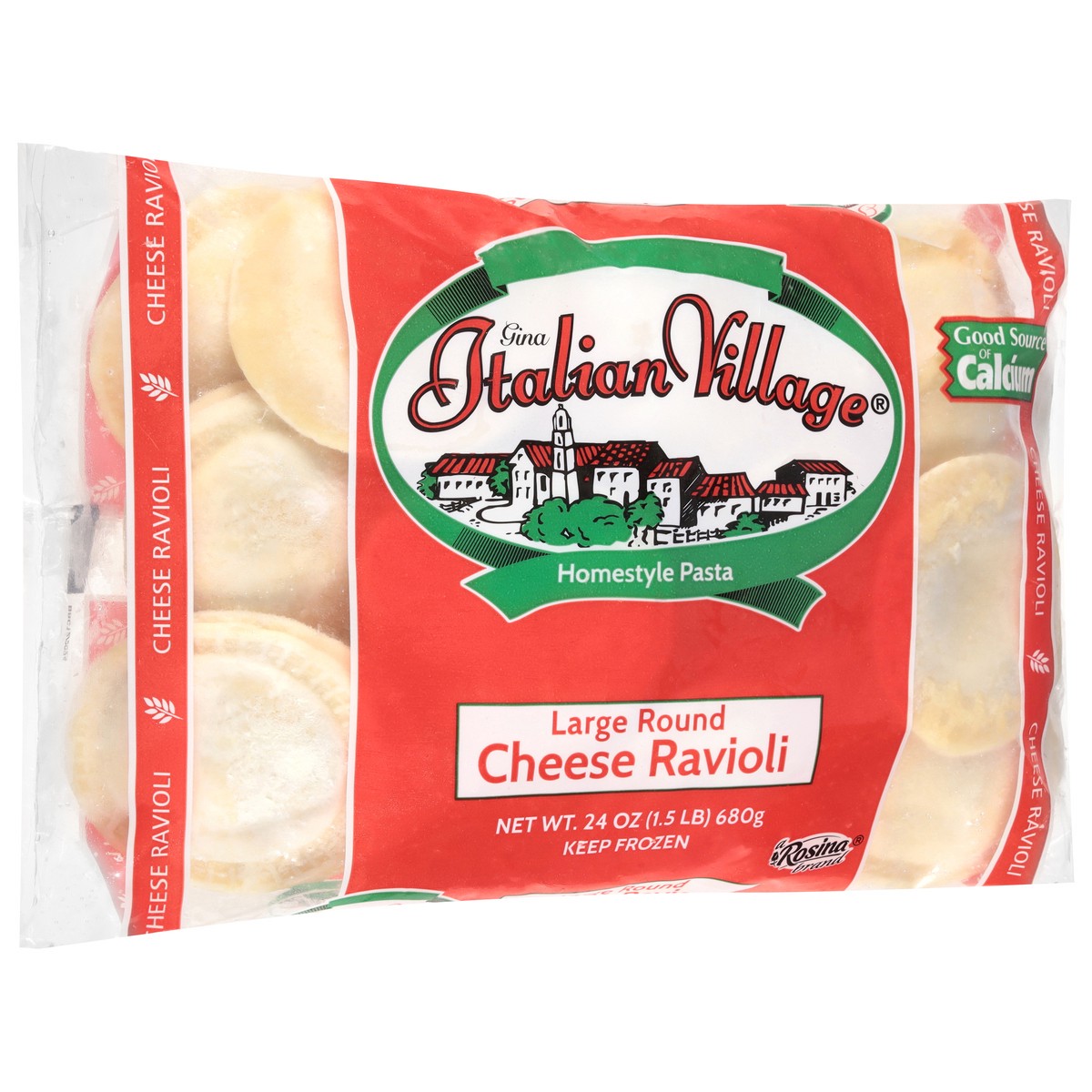 slide 10 of 13, Italian Village Large Round Cheese Raviloi, 24 oz