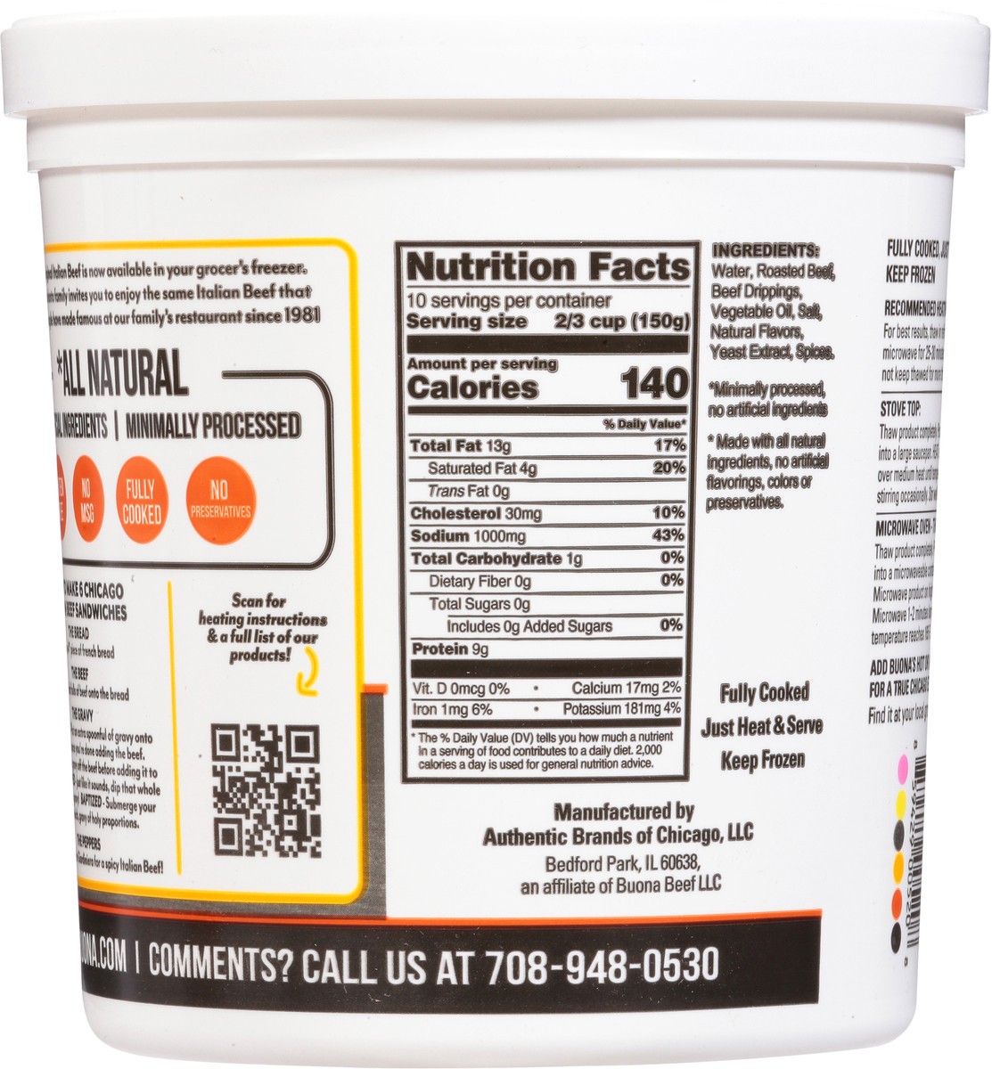 slide 6 of 14, Buona Italian Style Gravy & Sliced Beef 6 Pack, 6 ct