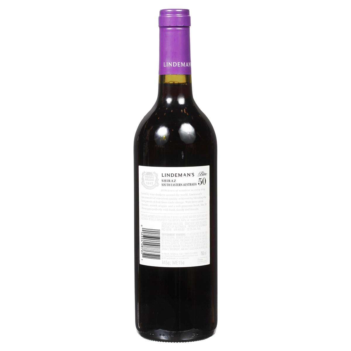 slide 2 of 2, Lindeman's Shiraz 750 ml, 750 ml