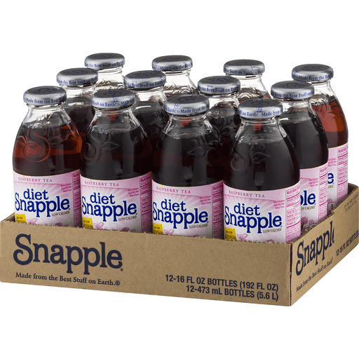 slide 7 of 19, Snapple Diet Raspberry Tea, 4 ct