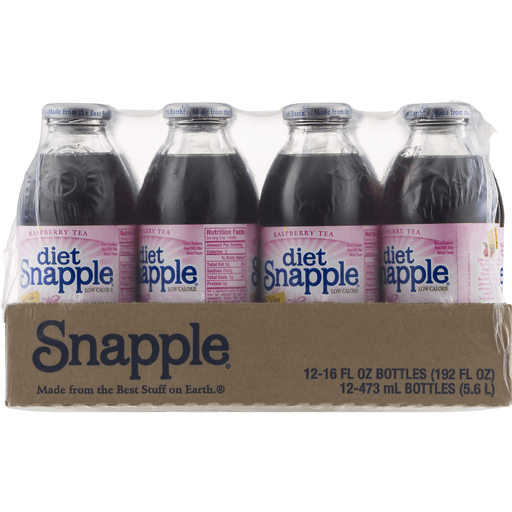 slide 8 of 19, Snapple Diet Raspberry Tea, 4 ct