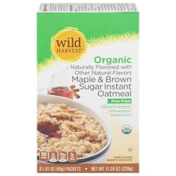 Wild Harvest Organic Maple Spice Instant Oatmeal, 1.41 oz