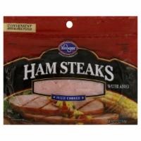 slide 1 of 1, Kroger Brand Ham Steaks, 12 oz