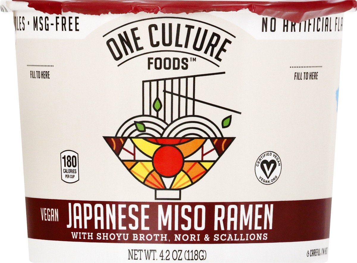 slide 1 of 9, One Culture Foods Japanese Miso Ramen 4.2 oz, 4.2 oz