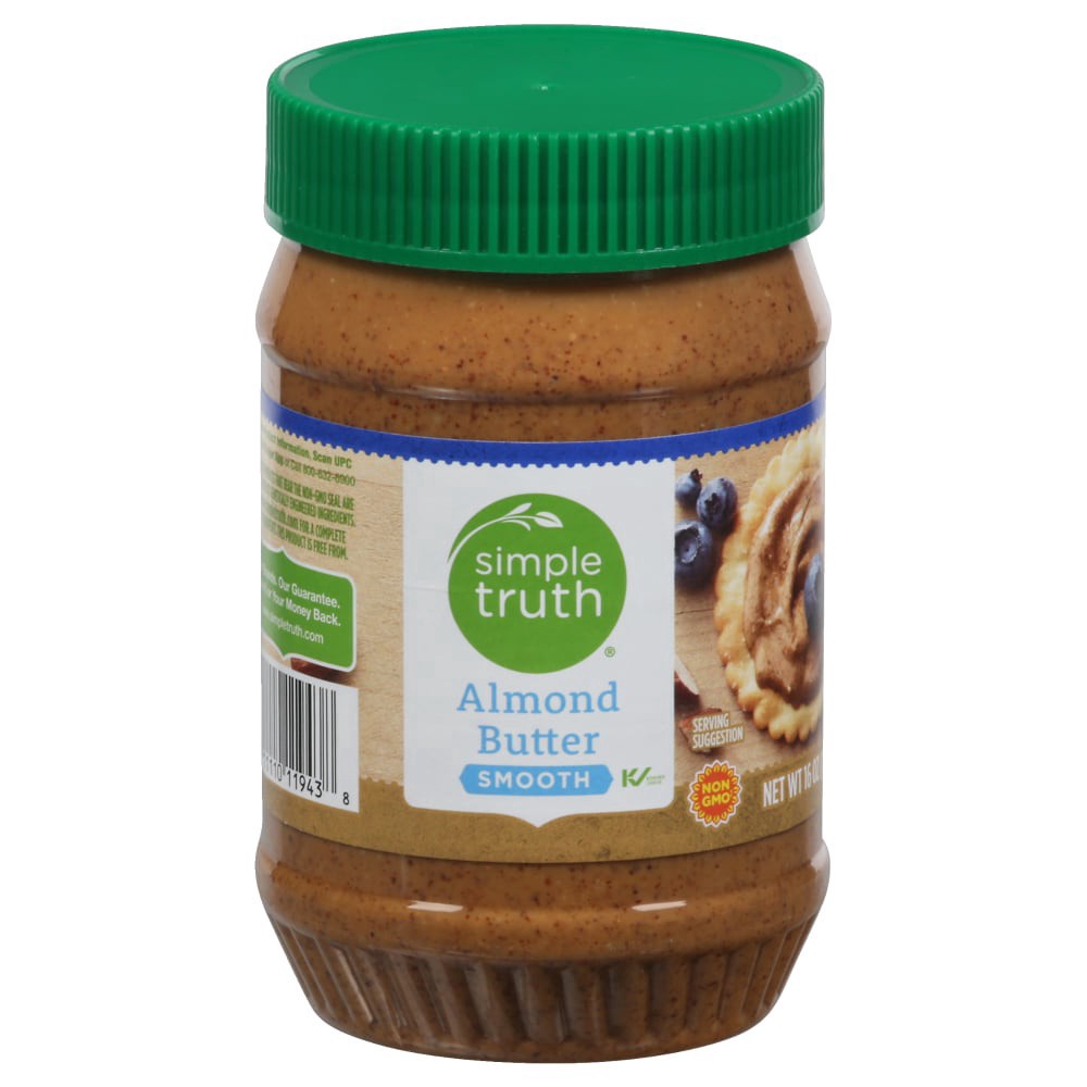 slide 2 of 4, Simple Truth Smooth Almond Butter, 16 oz