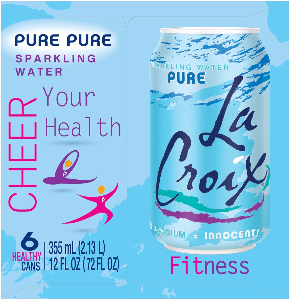 slide 6 of 7, La Croix Sparkling Water Pure - 6 ct; 12 oz, 6 ct; 12 fl oz