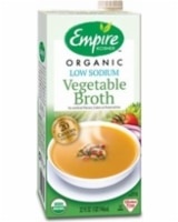 slide 1 of 1, Empire Organic Low Sodium Vegetable Broth, 32 fl oz