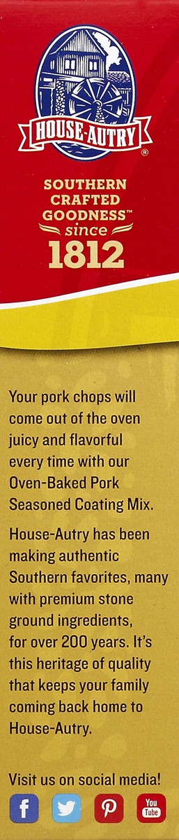 slide 3 of 4, House-Autry Oven-Baked Pork Seasoned Coating Mix, 6 oz