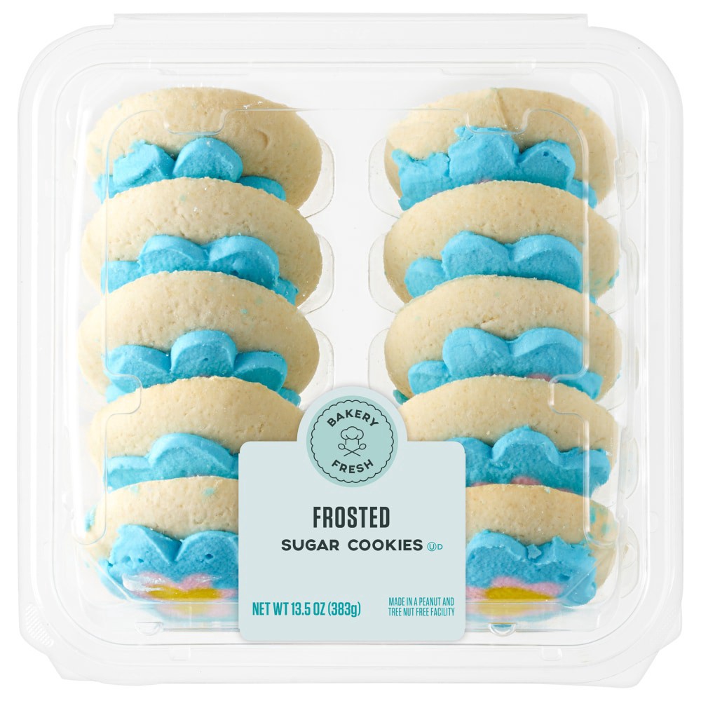 slide 1 of 2, Bakery Fresh Goodness Vanilla Frosted Cookies - Flowery Spring, 13. 5 oz