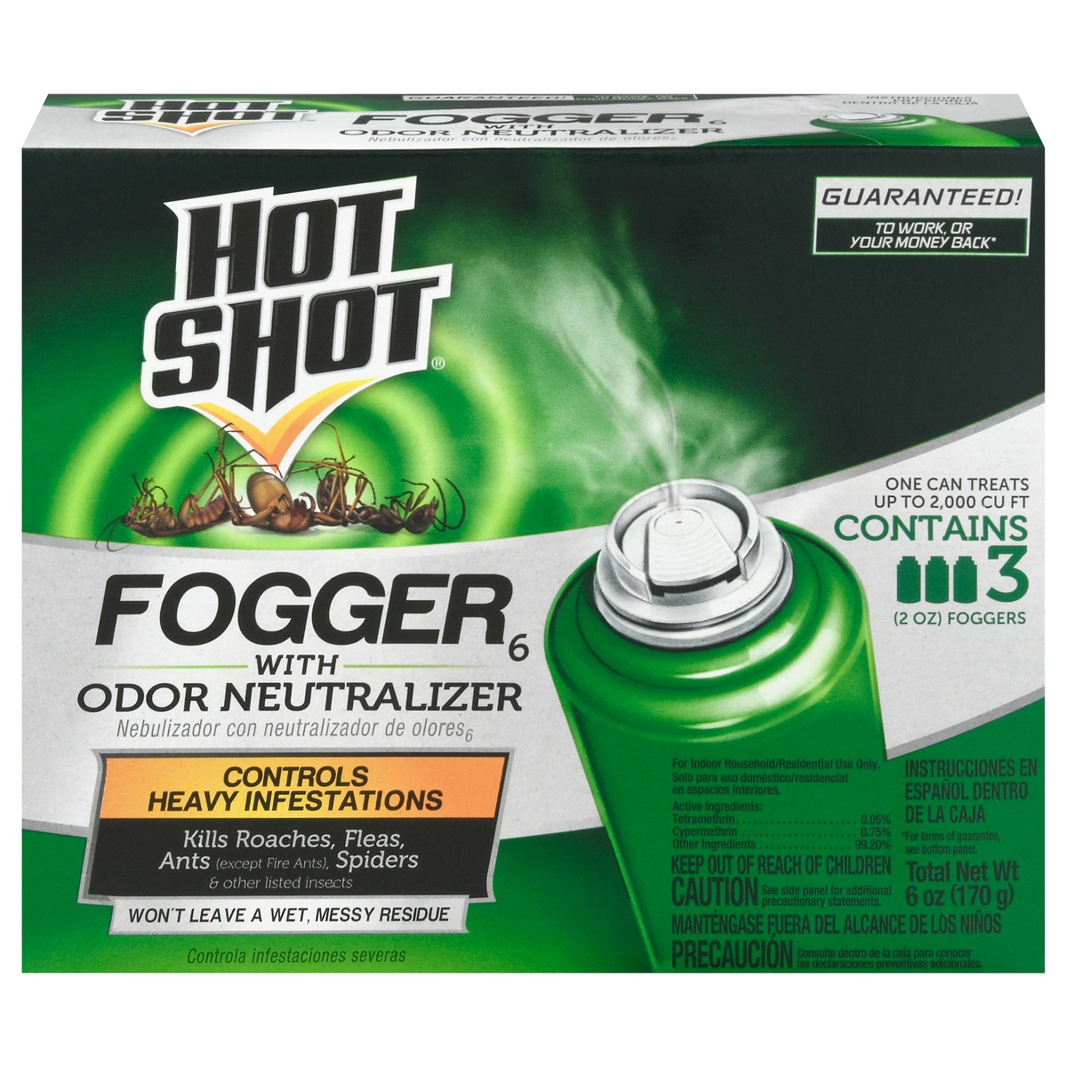 slide 1 of 9, Hot Shot Indoor Fogger 2Oz, 6 oz