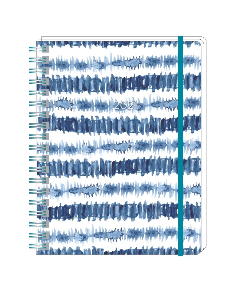 slide 1 of 1, Planahead 2021 Planner - Blue/White, 1 ct