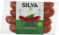 Silva Jalapeno Pepper Jack Smoked Sausage 12 oz