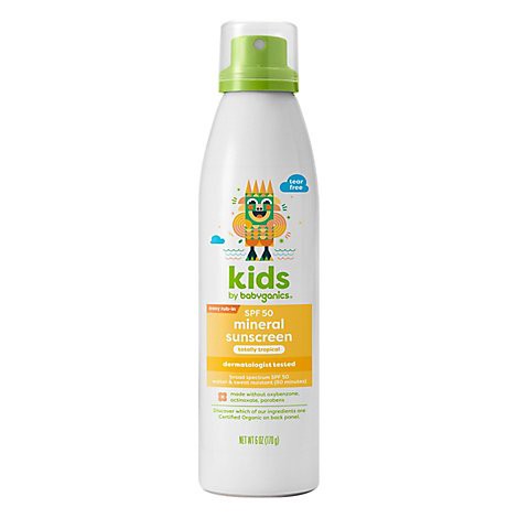 slide 1 of 1, Babyganics SPF 50 Baby Sunscreen Spray - 6 Fl. Oz., 6 fl oz