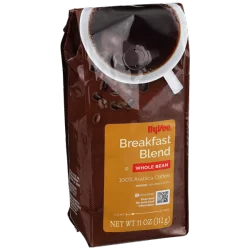 Hy-vee Medium Light Breakfast Blend Whole Bean 100% Arabica Coffee - 11 oz