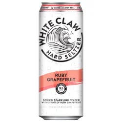 White Claw Hard Seltzer Ruby Grapefruit 19.2 fl oz Can