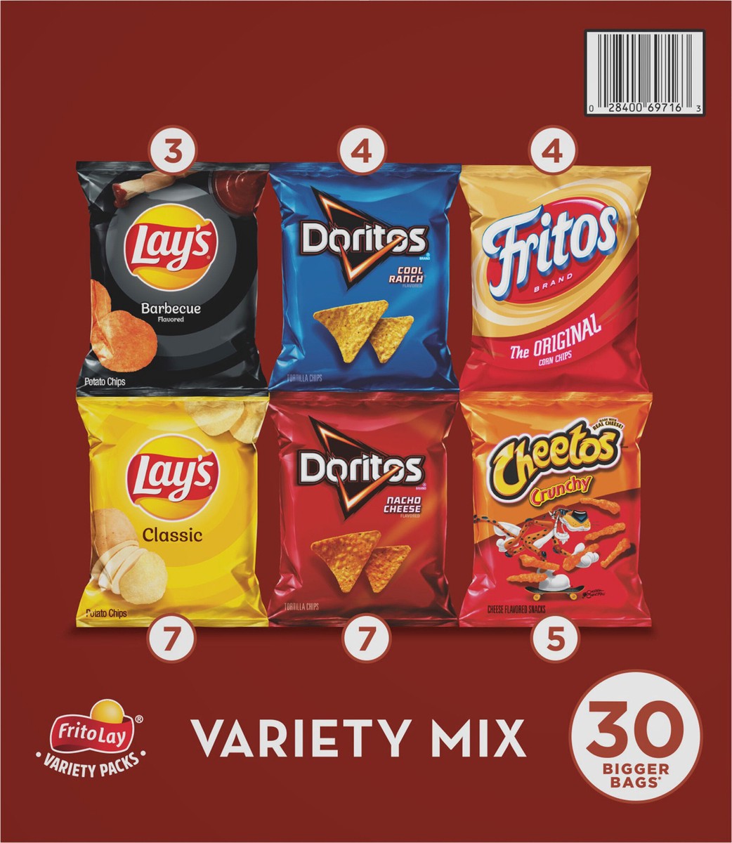 slide 2 of 13, Frito-Lay Snacks, Variety Mix, Variety Pack, 52.25 oz