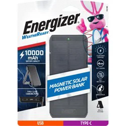 Energizer WeatheReady 10,000mAh Magnetic Solar Power Bank