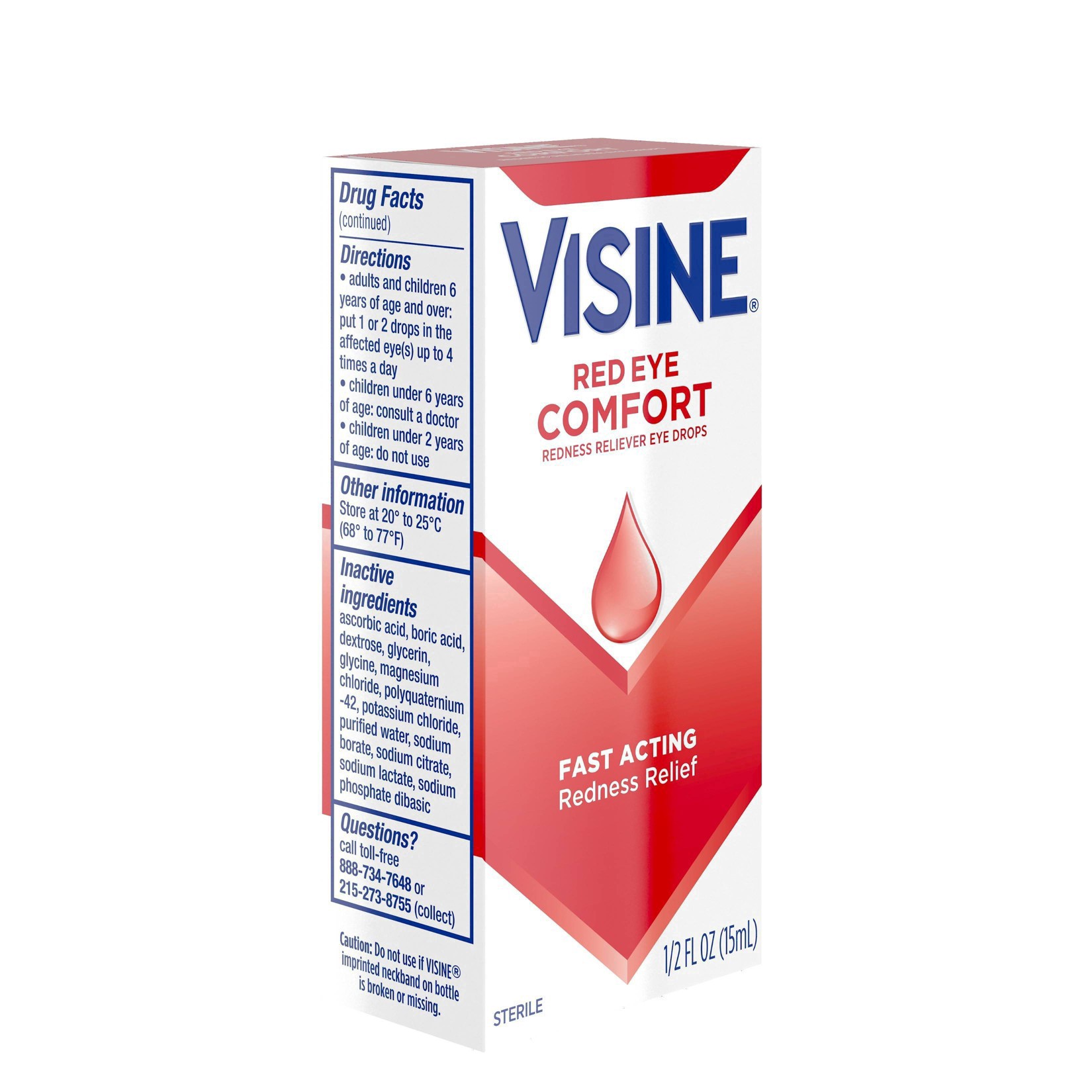 slide 8 of 28, VISINE Original Redness Relief Eye Drops, 0.5 Fl. Oz, 0.50 fl oz