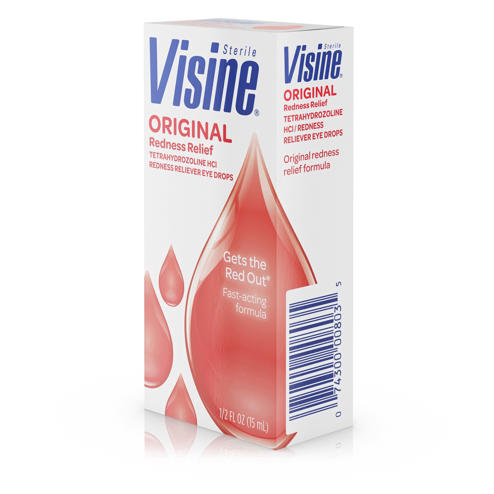 slide 7 of 28, VISINE Original Redness Relief Eye Drops, 0.5 Fl. Oz, 0.50 fl oz