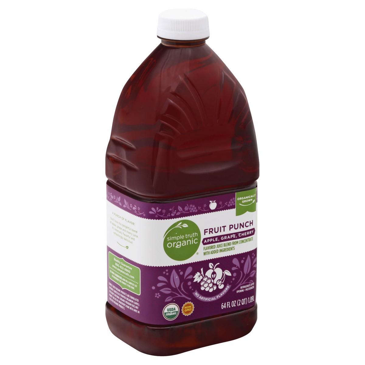 slide 4 of 10, Simple Truth Organic Fruit Punch - 64 fl oz, 64 fl oz