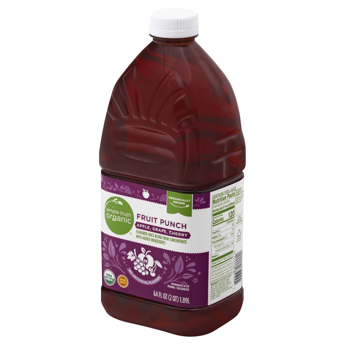 slide 2 of 10, Simple Truth Organic Fruit Punch - 64 fl oz, 64 fl oz