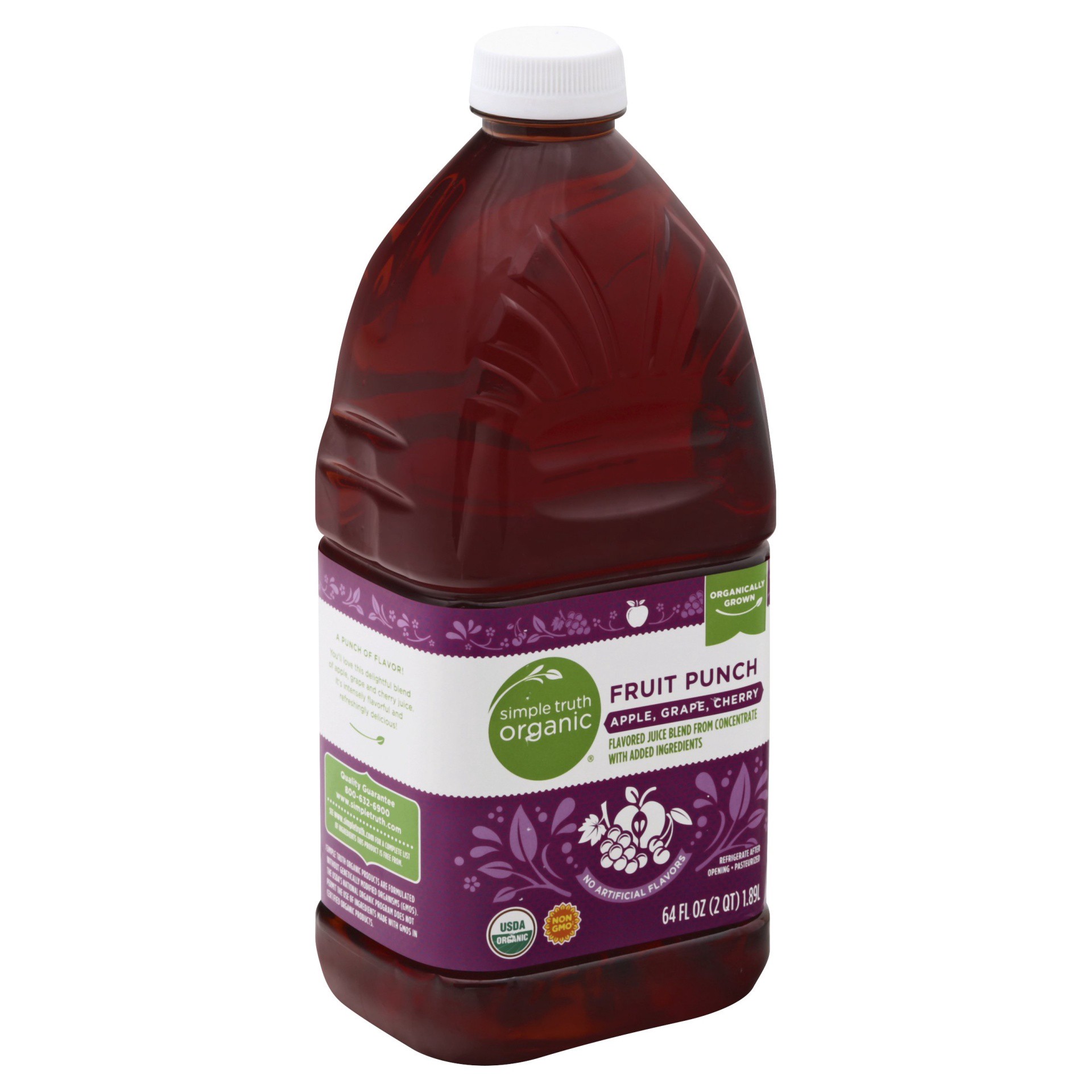 slide 1 of 10, Simple Truth Organic Fruit Punch - 64 fl oz, 64 fl oz